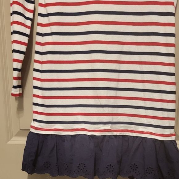 RALPH LAUREN STRIPED COTTON JERSEY DRESS SIZE L/G 12-14 - Picture 4 of 5